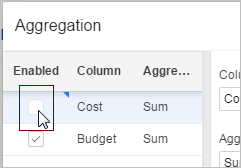Deselect Aggregation