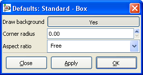 Default Box Properties